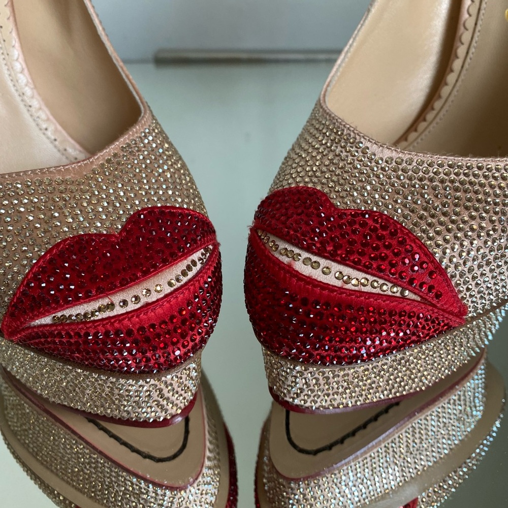 New Charlotte Olympia CRYSTAL KISS ME DOLORES $3,200 39 - Picture 13 of 16
